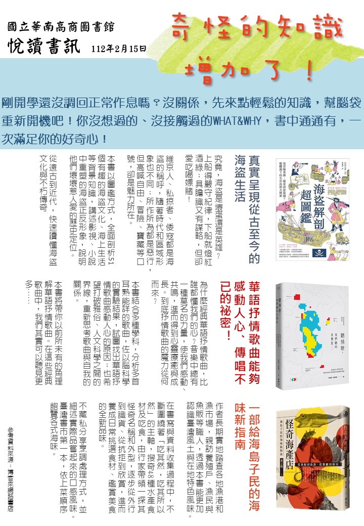 悅讀書訊