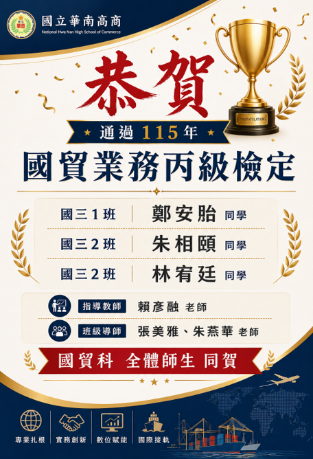 115年國貿業務丙級檢定